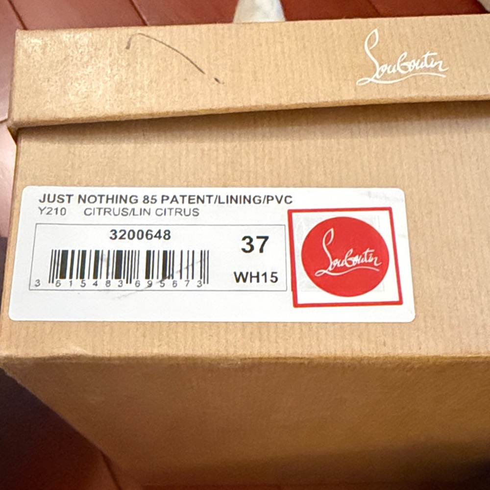 Christian Louboutin Just Nothing 85 Patent /Lining /PVC - Picture 6 of 6